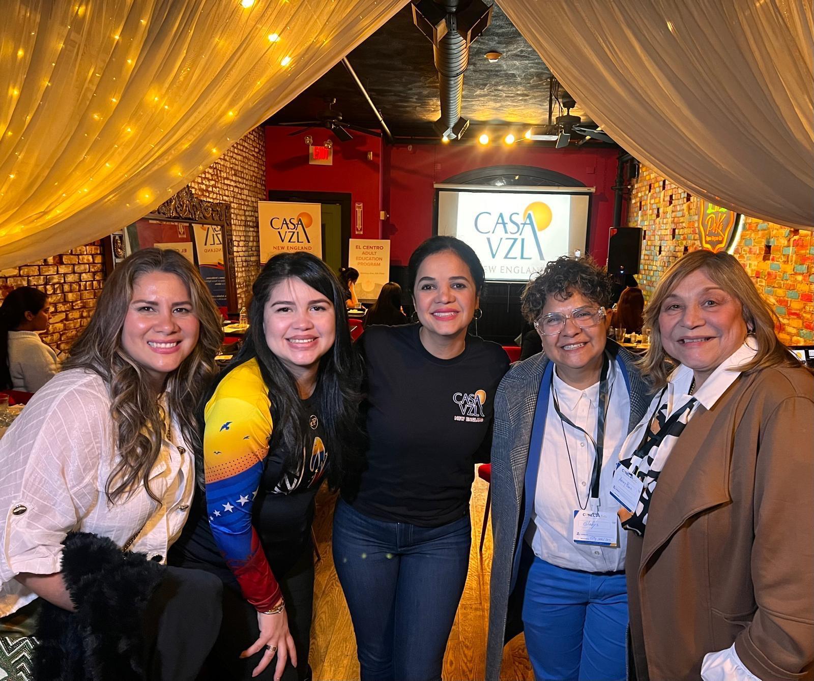 Members gathered at a Casa de Venezuela New England community event