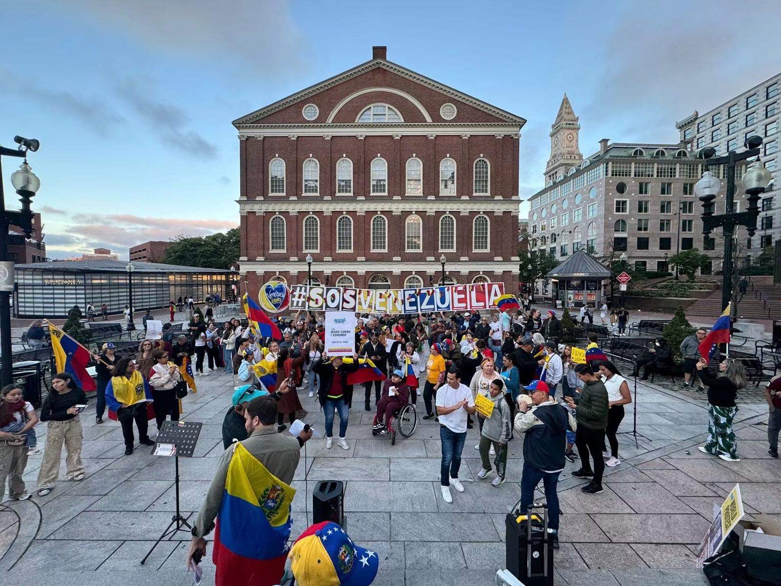 Venezuelan community gathering in Boston