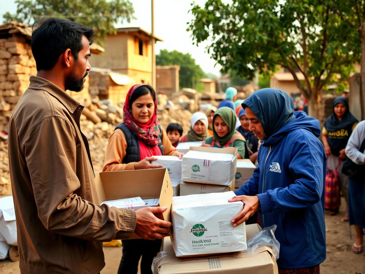 Earthquake relief campaign